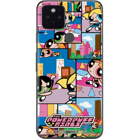 Cartoon Network Powerpuff Girls Patches Google Pixel 5 Skin
